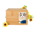 Wooden Bamboo Pet Memorial Urn For Pet/ Pet Urn