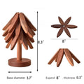Natural Tree Trivet Set