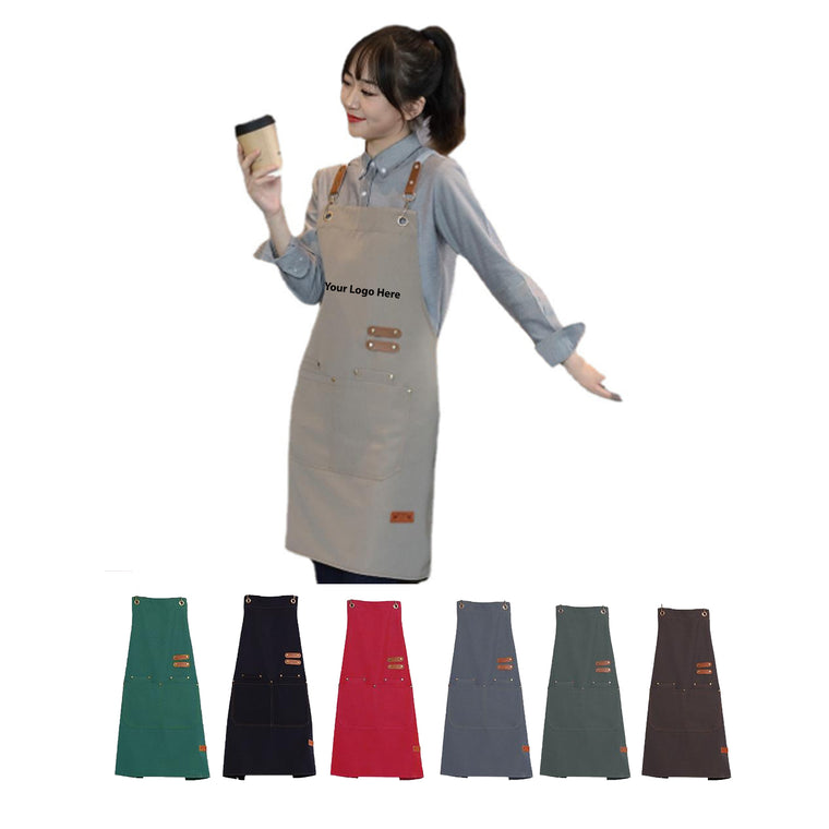 Canvas Work Apron With Pockets