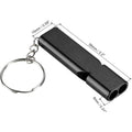 Emergency Double Tube Whistle Keychain