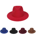 Custom Polyester Jazz Fedora Hat With Multi-Color Logo