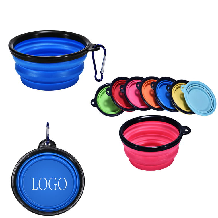 Foldable Pet Bowl With Carabiner