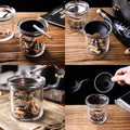 Glass Ashtray With Funnel