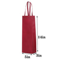 Non-Woven Vineyard One Bottle Wine Bags (14" X 5" X 3")