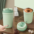 Insulated Stainless Steel Automatic Stirring Coffee Mug
