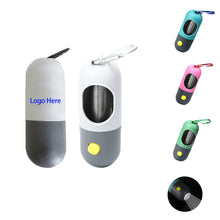 Portable Dog Poop Waste Bag Dispenser With Flashlight