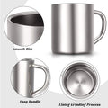 Stainless Steel Coffee Mug with Handle