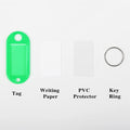 Plastic Key Tag With Key Ring