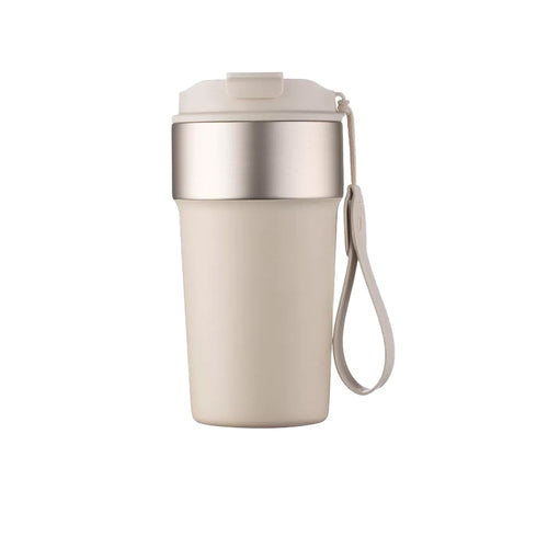 16.9 Oz Dual-Lid Car Thermos With Lanyard – Insulated & Leak-Proof
