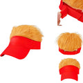 Adjustable Baseball Wig Caps Fake Hairs Visor Hat