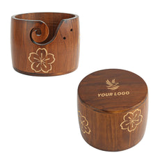 Handmade Wood Yarn Bowl - Crochet & Knitting Holder