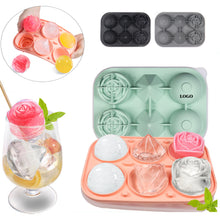Rose Diamond Ball Three-in-One Ice Cube Mold Tray