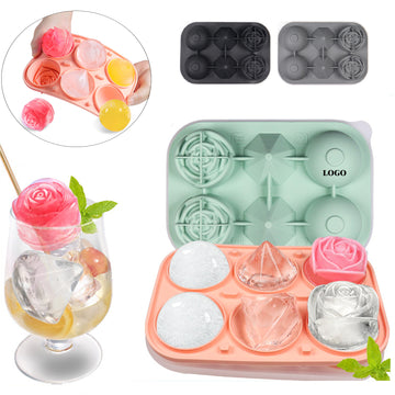 Rose Diamond Ball Three-in-One Ice Cube Mold Tray