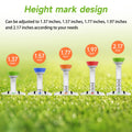 Adjustable Golf Tee With Triangular Directional Marker