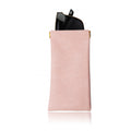 Portable Squeeze Top Leather Eyeglass Case
