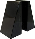 Natural White And Black Root Marble Bookends