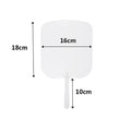 Blank Heat Transfer PET Plastic Fan Advertising Fan