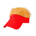 Adjustable Baseball Wig Caps Fake Hairs Visor Hat