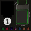 Custom Acrylic Light-Up LED Badge Necklace