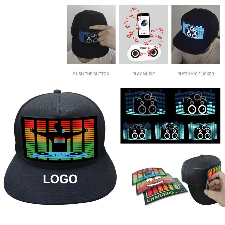 LED Sound Activated Baseball Cap