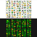 Glow In The Dark Soccer Temporary Tattoos