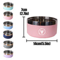 23 Oz Double Layer Stainless Steel Dog Bowl