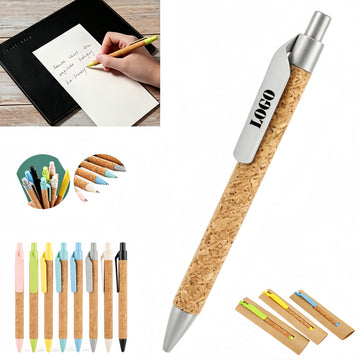 Eco Friendly Paper Tube Cork Gel Pen