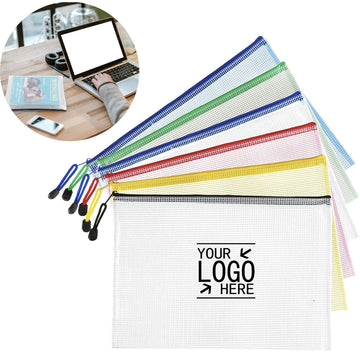 Plastic Mesh Zipper Pouch