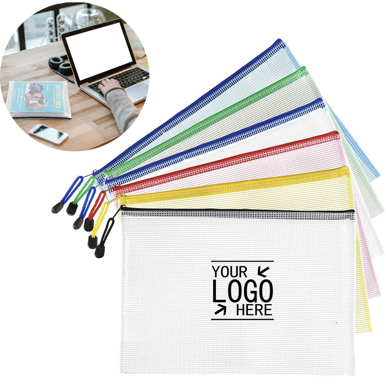 Plastic Mesh Zipper Pouch