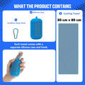 Custom Portable Cooling Towel w/ Silicone Case & Carabiner