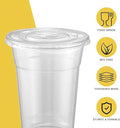 12 Oz Clear Plastic Cups With Lids And Straws