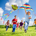 Custom Full Color Polyester Diamond Kite Toy With String Set