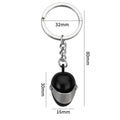 Mini Helmet Keychain Motorbike Helmet Keyring Metal Pendant
