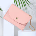 Pu Card Holder Wallet With Keyring