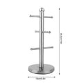 Stainless Steel Countertop Mug Tree With 6 Hooks