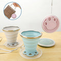 Travel Silicone Folding Cat's Paw Mug