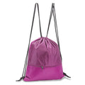 Polyester Drawstring Sports Backpack With Zipper Pocket
