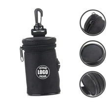 Dog Poop Bag Holder With Carabiner Oxford Cloth Dispenser