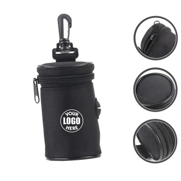 Dog Poop Bag Holder With Carabiner Oxford Cloth Dispenser