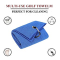 Waffle Texture Golf Towel With Carabiner
