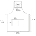 Waterproof PVC Bib Apron with Front Pocket