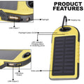 4000Mah Solar Power Phone And Electronics Charger