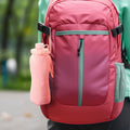 20 Oz. Collapsible Silicone Foldable Water Bottle with Straw