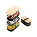 Double-Layer Lunch Box With Bamboo Lid
