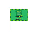 St. Patrick's Day Wooden Hand Waving Flag