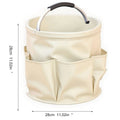 Collapsible Garden Bucket Tool Bag With 6 Outer Pockets