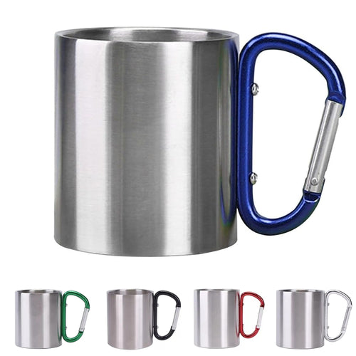 10oz Stainless Steel Carabiner Mug