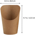 French Fries Packing Bucket Cardboard Food Tray