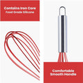 Stainless Steel Whisk with Black Silicone Beater
