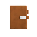 PU Leather Mirror Flip 240-Page Notebook
